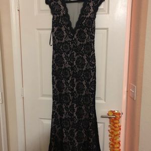 Black lace dress
